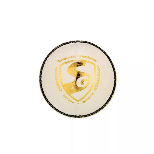 SG Club™ White Leather Cricket Ball