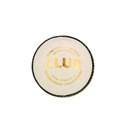 SG Club™ White Leather Cricket Ball