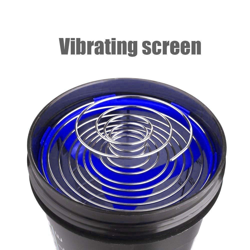 Spider Shaker Bottle for Protein and Gym use (Blue-500ml)