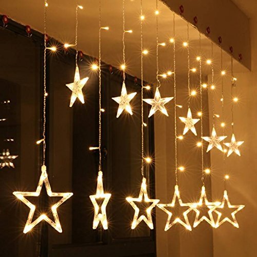 12 Stars Curtain String LED Lights