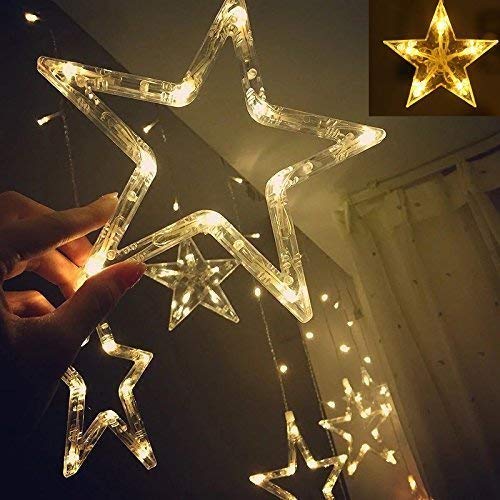 12 Stars Curtain String LED Lights