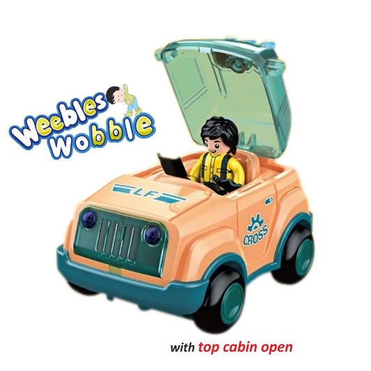 Weebles Wobble Unbreakable High Speed Friction Cartoon Car