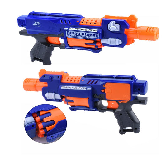 Weebles Wobble Foam Blaster Toy Gun With 20 Soft Bullets