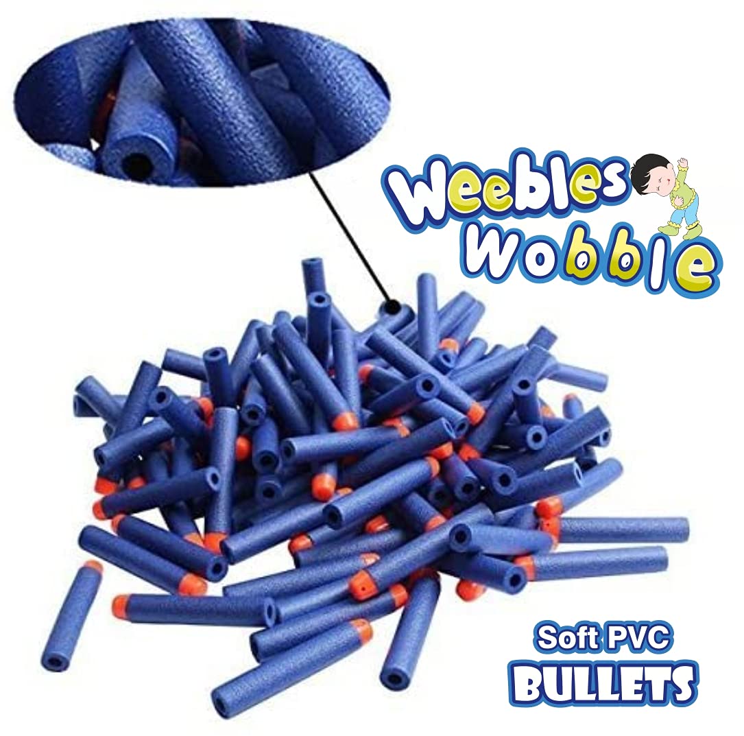 Weebles Wobble Foam Blaster Toy Gun With 20 Soft Bullets