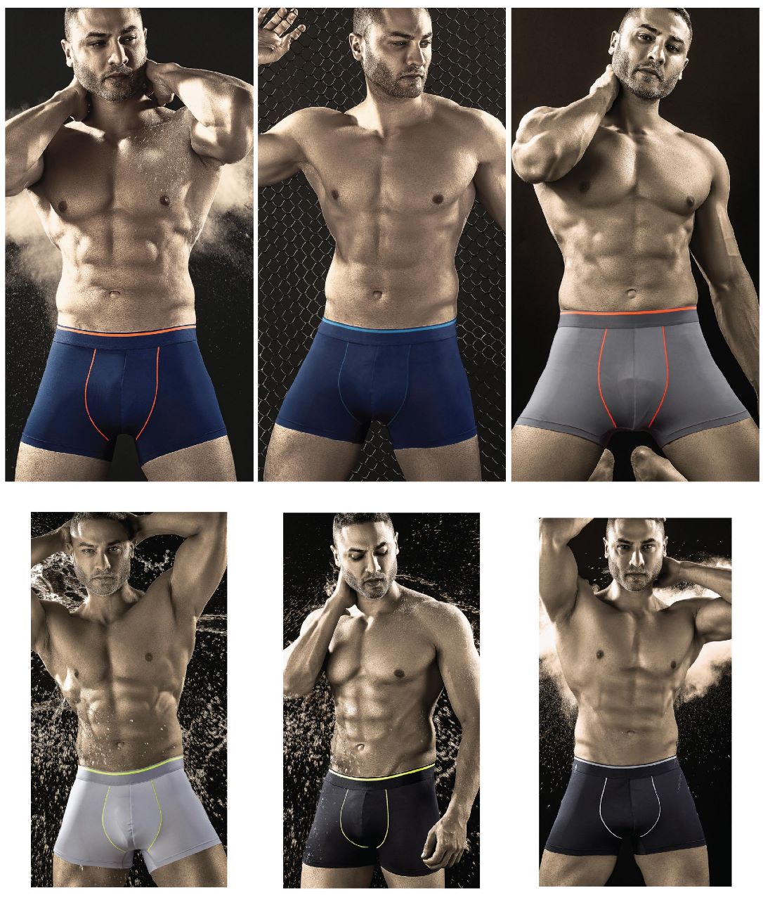 TechnoSport Anti Bacterial Innerwear For Men OR-53 Pack Of 6