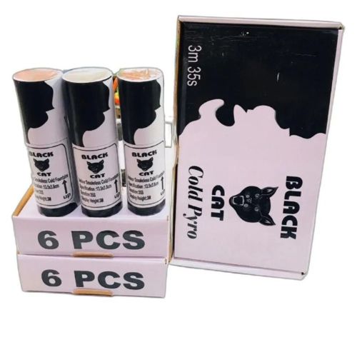 Black Cat Indian Cold Pyro Shots 6Pcs