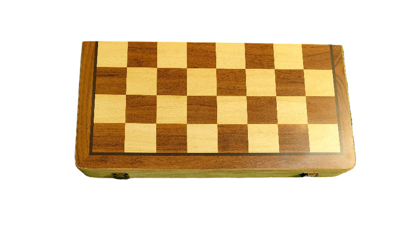 Wooden Foldable Magnetic Chess Board Set with Magnetic Pieces (15*15 inch)