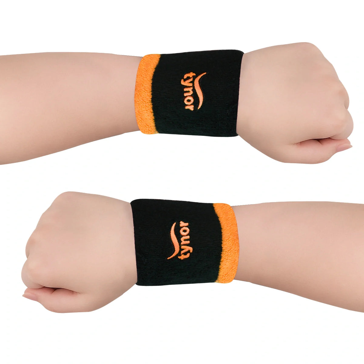 Tynor Wristband Black & Orange