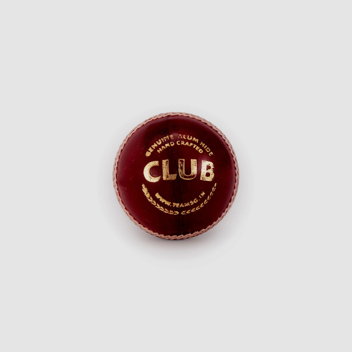 SG Club Red Leather Cricket Ball