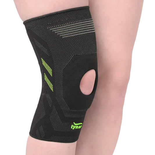 Tynor Knee Cap Air Pro (Open Patella) Black & Green