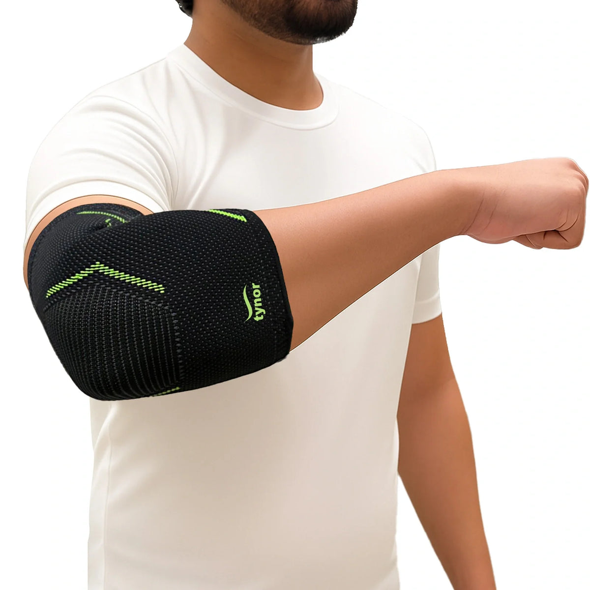 Tynor Elbow Support Air Black & Green