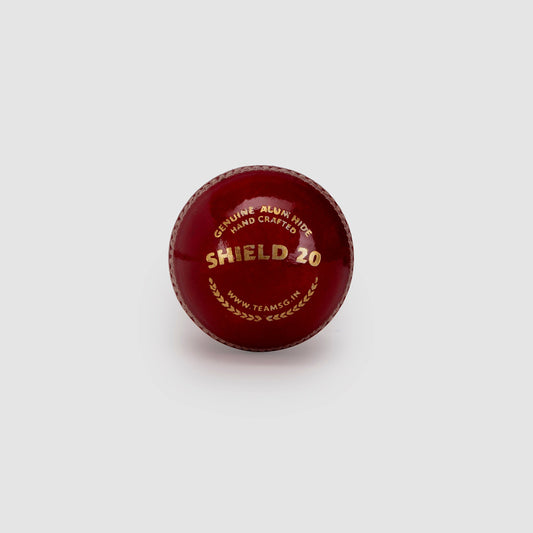 SG Shield 20 Red Leather Cricket Ball