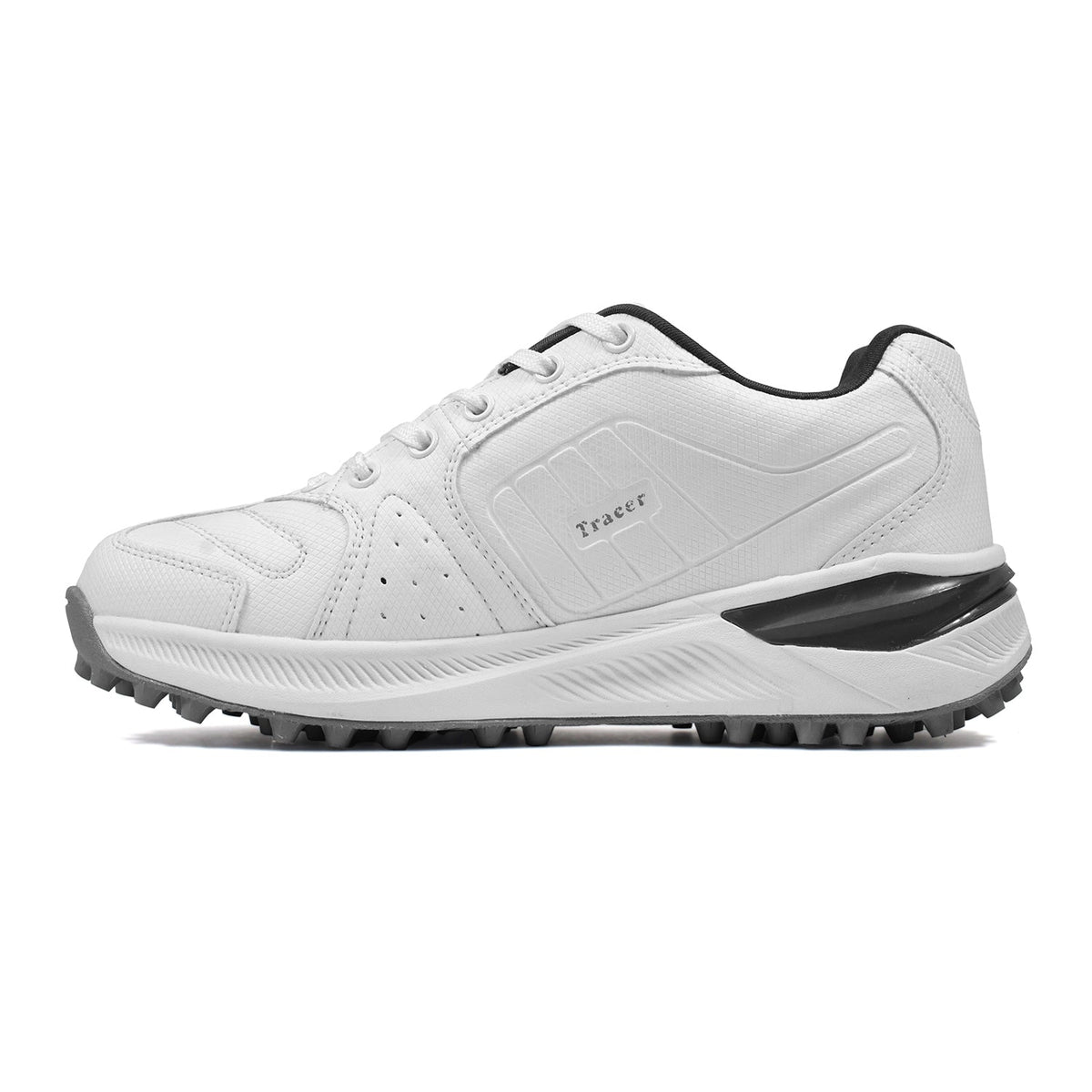 Tracer TR Spinner 11 Cricket Shoes - White/Grey