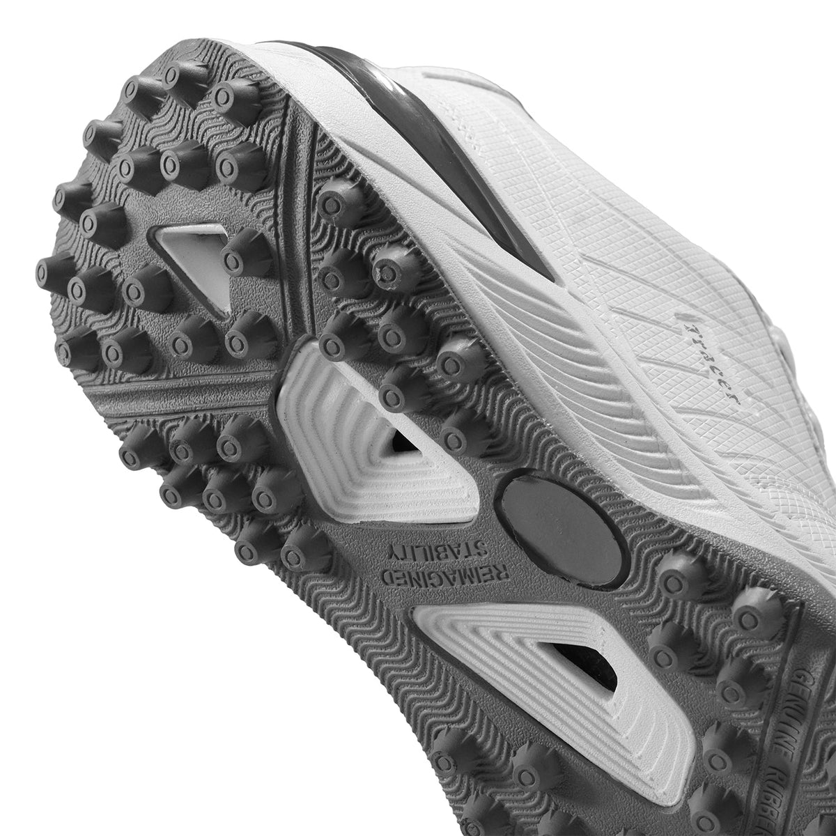 Tracer TR Spinner 11 Cricket Shoes - White/Grey