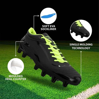 NIVIA Airstrike Football Shoes for Men - Black