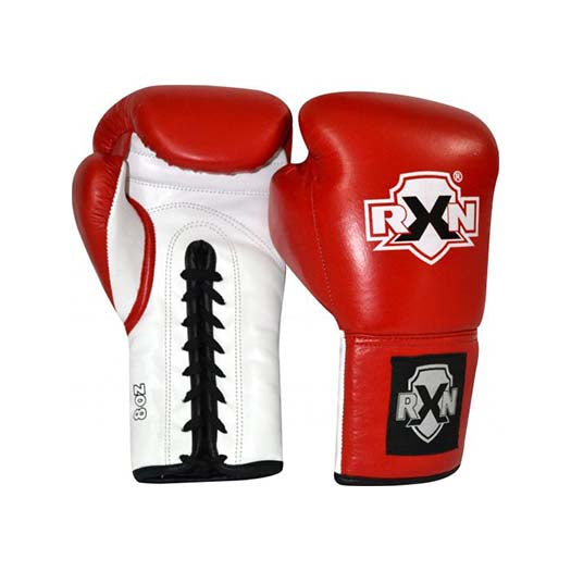 RXN Pro Boxing 2.0 Lace-up Boxing Gloves - Red