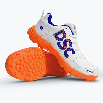 DSC Beamer Cricket Shoes (White/Orange)