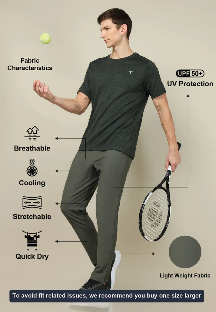 TechnoSport Men's Dry-Fit Solid Track OR-89 - Beelte