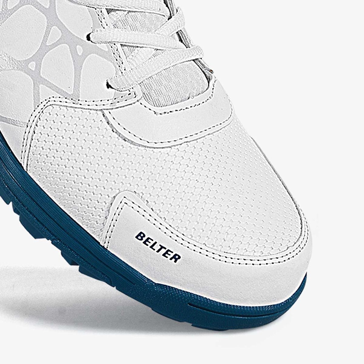 DSC Belter Cricket Shoes - White/Blue