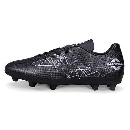 Nivia Carbonite 7.0 Football Shoes for Men (Black)