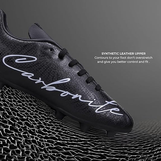 Nivia Carbonite 7.0 Football Shoes for Men (Black)