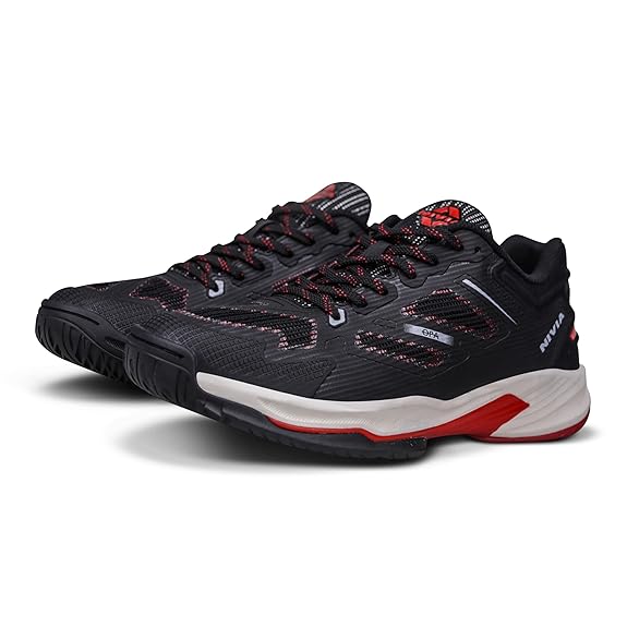 Nivia OPA Pickleball & Padel Court Shoes For Men - Black