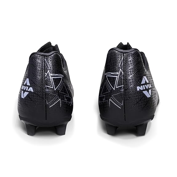 Nivia Carbonite 7.0 Football Shoes for Men (Black)
