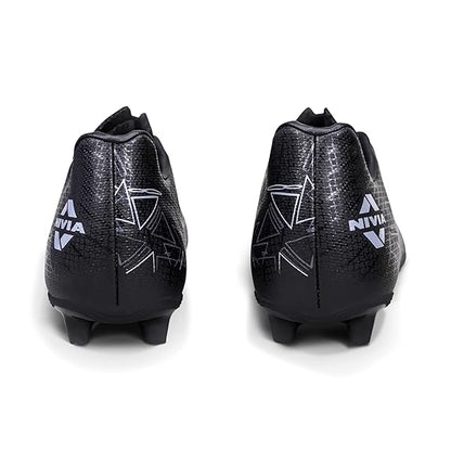 Nivia Carbonite 7.0 Football Shoes for Men (Black)