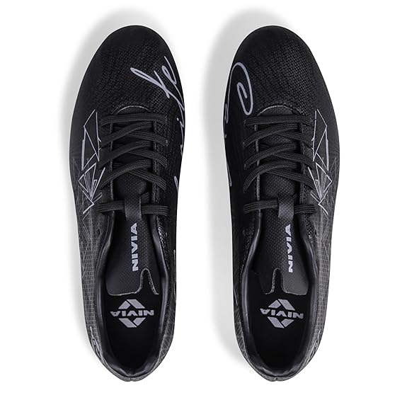 Nivia Carbonite 7.0 Football Shoes for Men (Black)