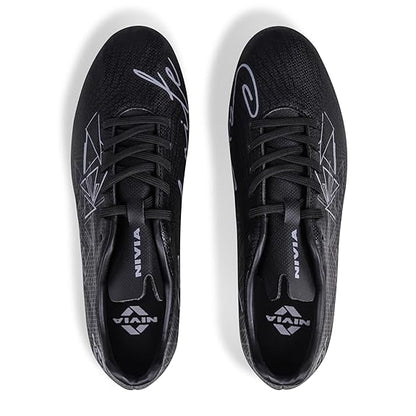 Nivia Carbonite 7.0 Football Shoes for Men (Black)