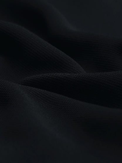 Technosport Solid Slim Fit Round Neck Sports Sweatshirt with ELASTOPLUS For Women WM-15 (Black)