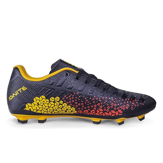 Nivia Ignite Football Shoes for Men (Black/Yellow)