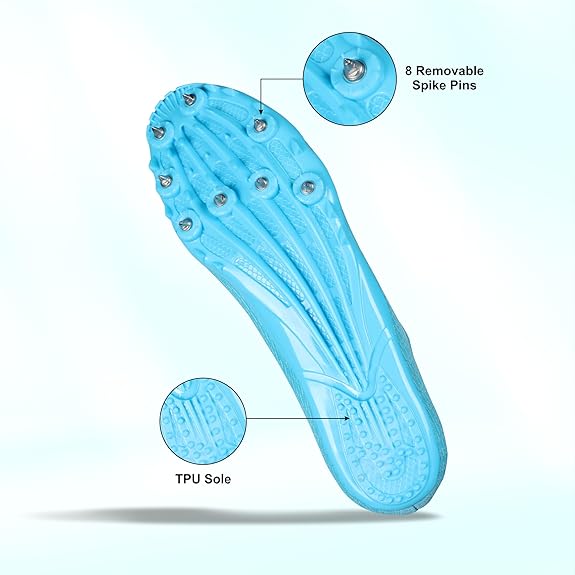 Nivia Stride 3.0 Spike Running Shoes For Men  (Blue)