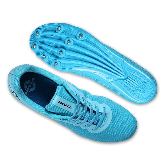 Nivia Stride 3.0 Spike Running Shoes For Men  (Blue)