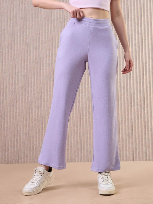 Technosport Women Relaxed Fit Trackpants WR-133 (Blue Berry Violet Mel)