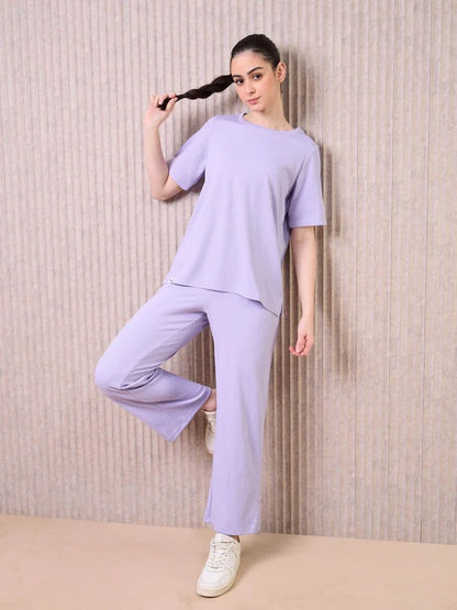 Technosport Women Relaxed Fit Trackpants WR-133 (Blue Berry Violet Mel)