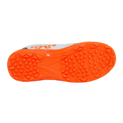 RXN Champion Cricket Shoes - White/Blue/Orange