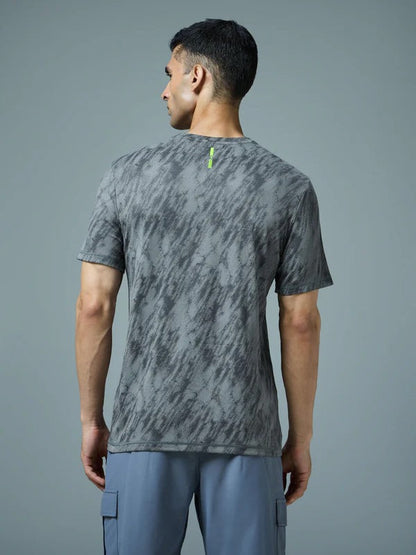 TechnoSport Crew Neck Half Sleeve Dry Fit T Shirt for Men OR-60 - Carbon grey