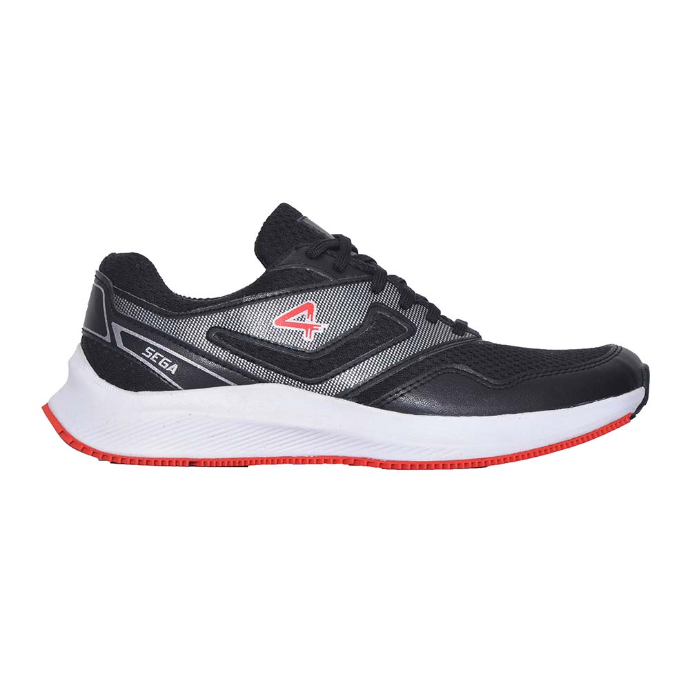 Sega Comfort Running Shoes - Black/White