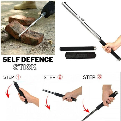 Foldable Iron Protection Self Defense Stick