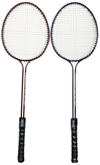 Badminton Racket Double-Shaft Steel Set of 2 Pcs