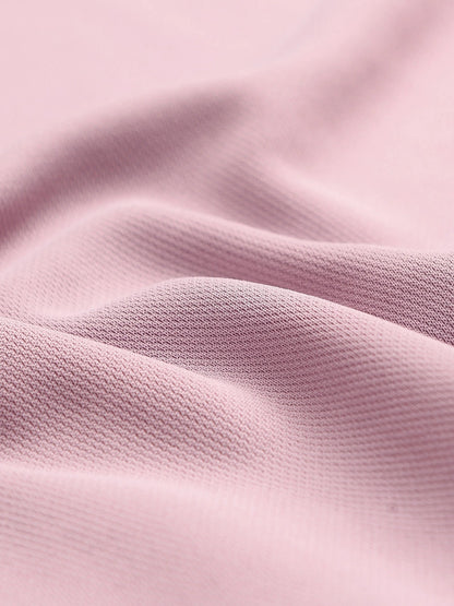 Technosport Solid Slim Fit Round Neck Sports Sweatshirt with ELASTOPLUS For Women WM-15 (Dust Pink)