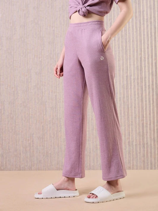 Technosport Women Relaxed Fit Trackpants WR-133 (Dusty Pink)