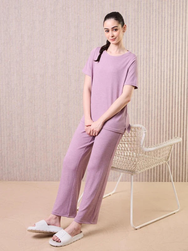 Technosport Women Relaxed Fit Trackpants WR-133 (Dusty Pink)