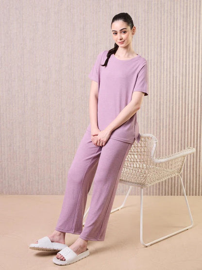 Technosport Women Relaxed Fit Trackpants WR-133 (Dusty Pink)