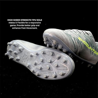 Nivia Encounter 11 Football Shoes for Men (Grey)