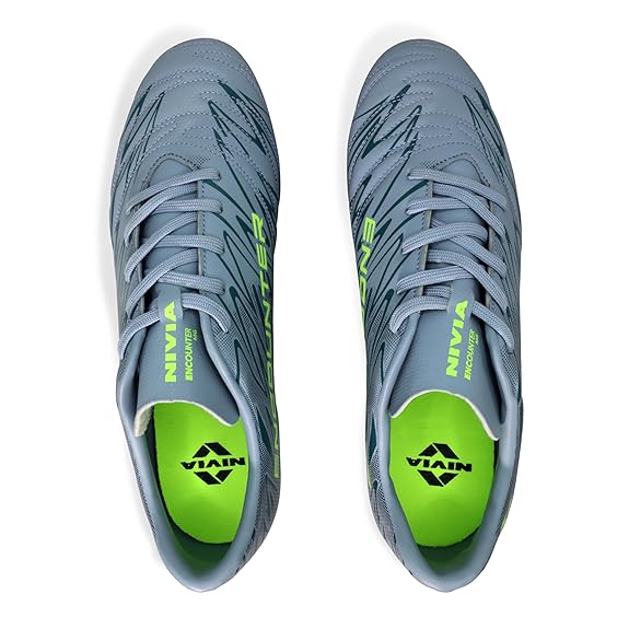 Nivia Encounter 11 Football Shoes for Men (Grey)