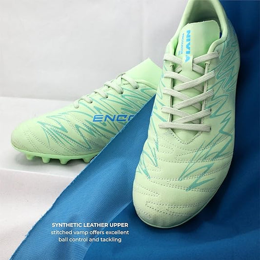 Nivia Encounter 11 Football Shoes for Men (Pastel Green)