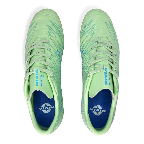 Nivia Encounter 11 Football Shoes for Men (Pastel Green)