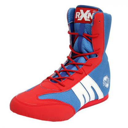 RXN Gold Medal Boxing Shoes - Red/Blue